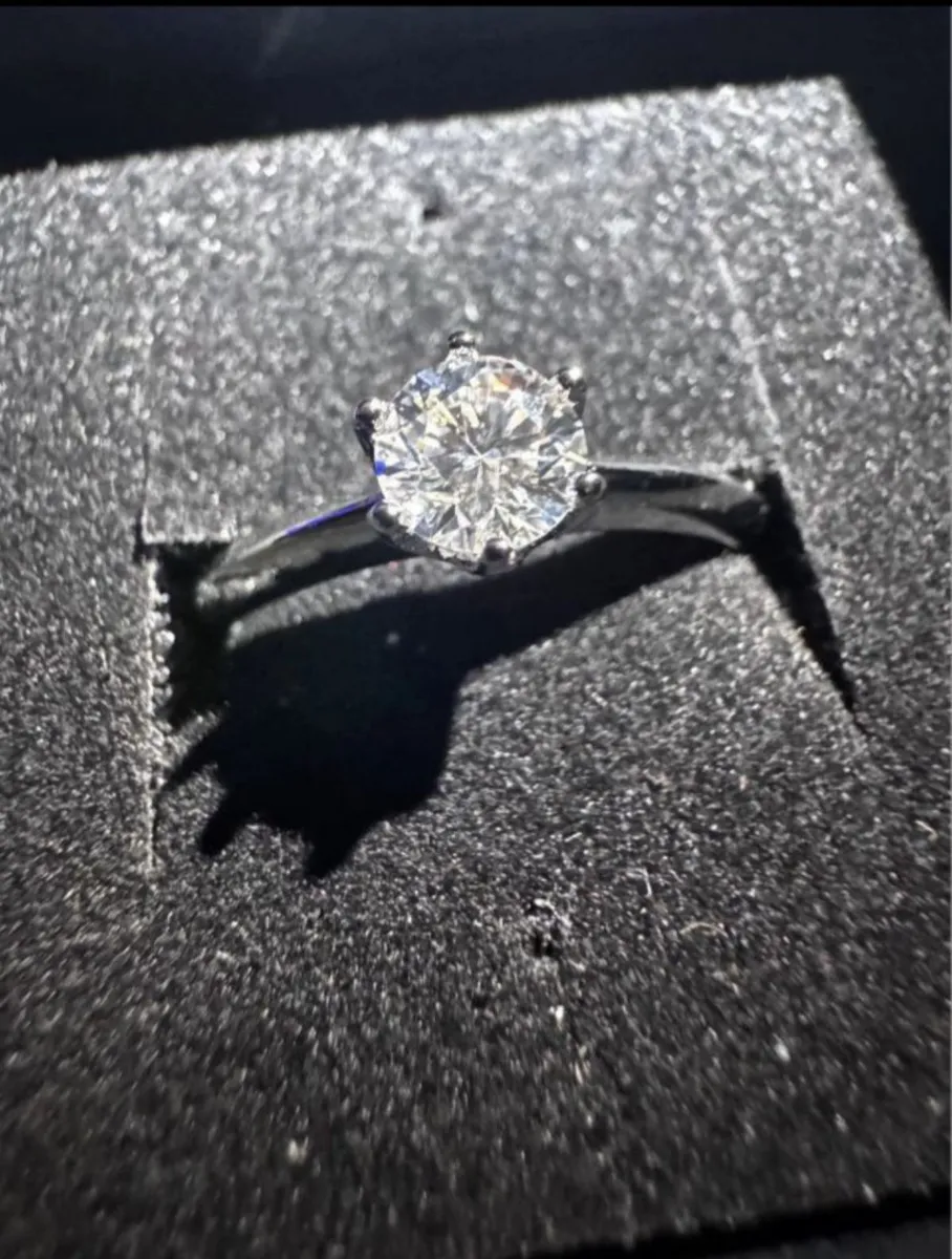VVS1 Moissante Engagement Ring 2