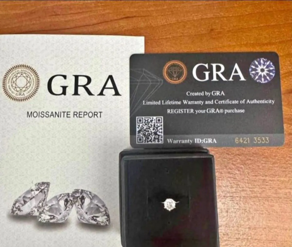 VVS1 Moissante Engagement Ring 4