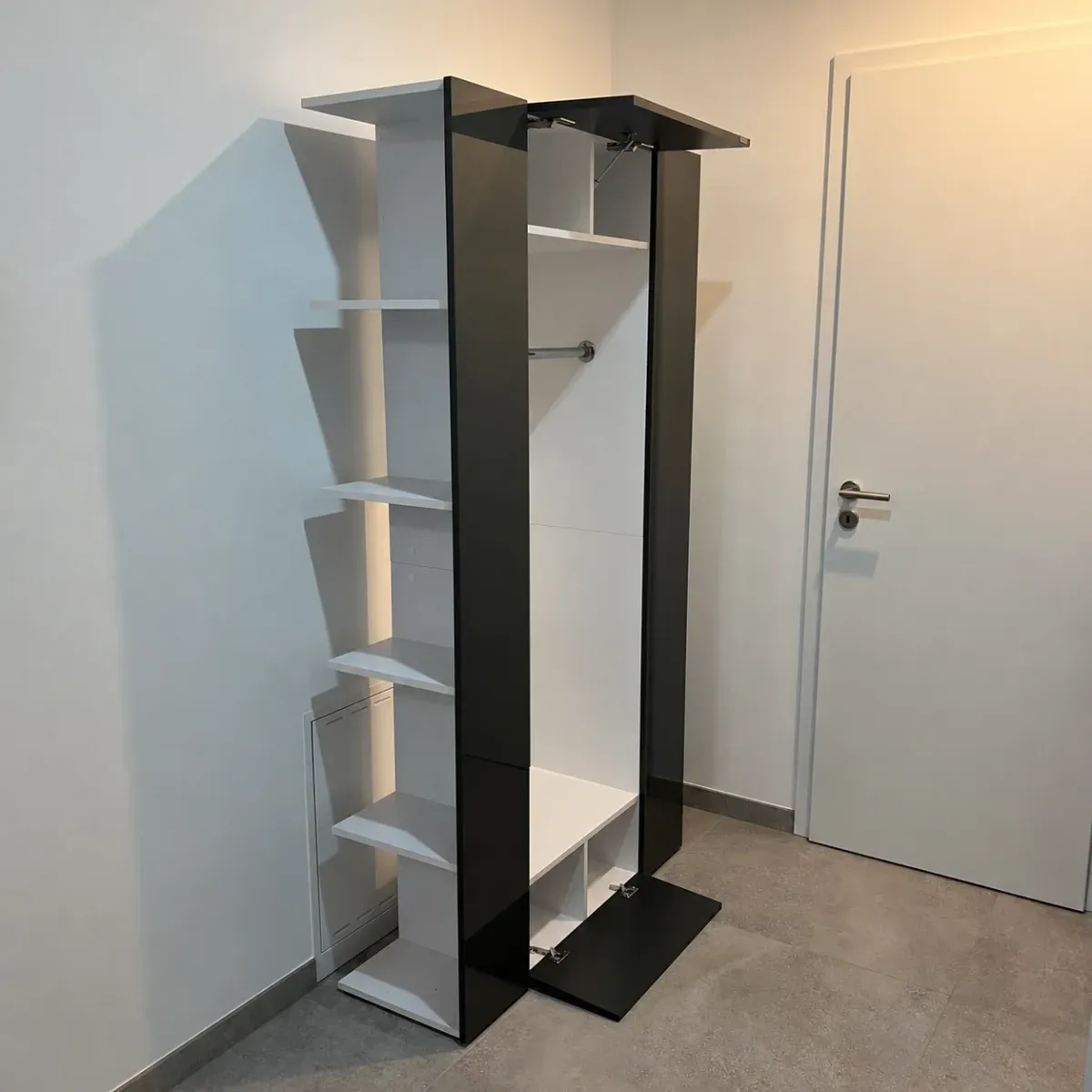Vicco Mats Flurgarderobe – Anthrazit/Weiß, Hochgla 2