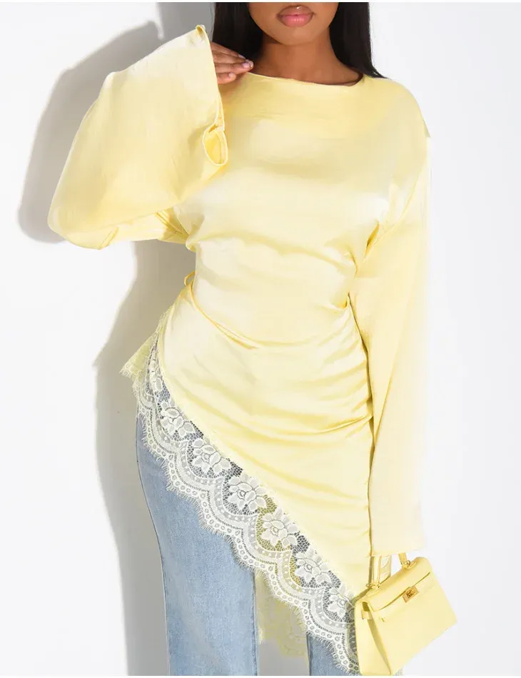 Haut jaune taille unique 4