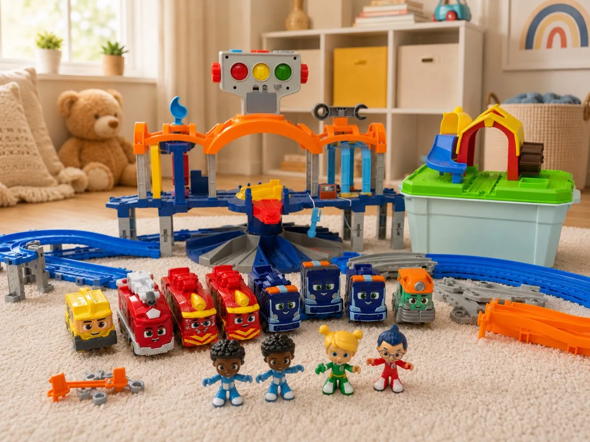 Mighty Express Eisenbahn Set