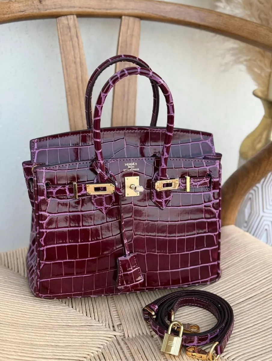 Crocodile Print Handbag 2