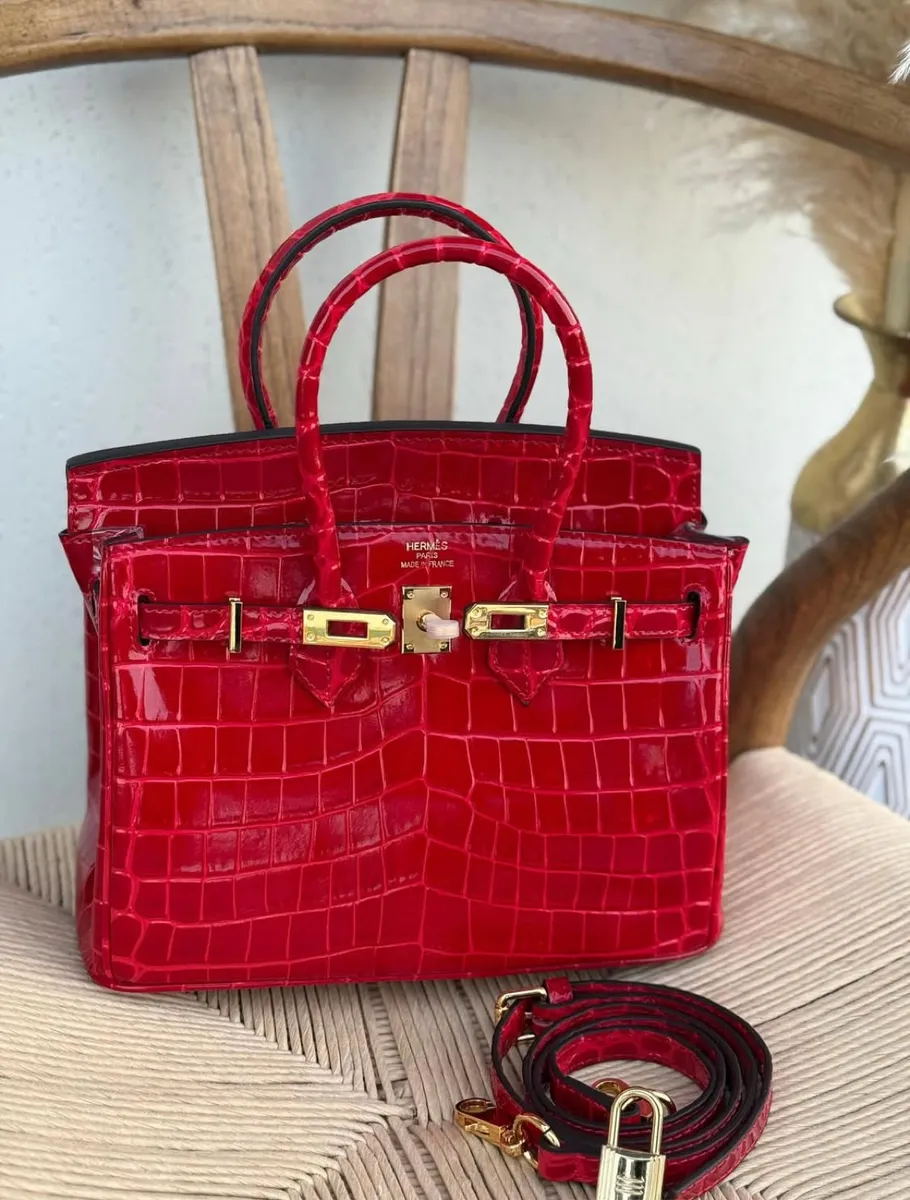 Crocodile Print Handbag 4