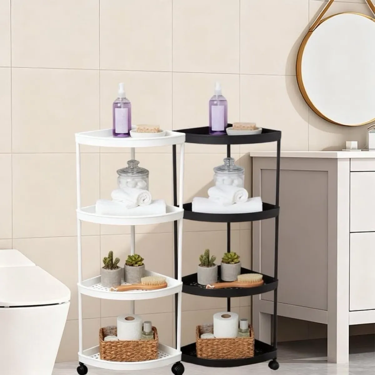 Carrello multiuso per bagno