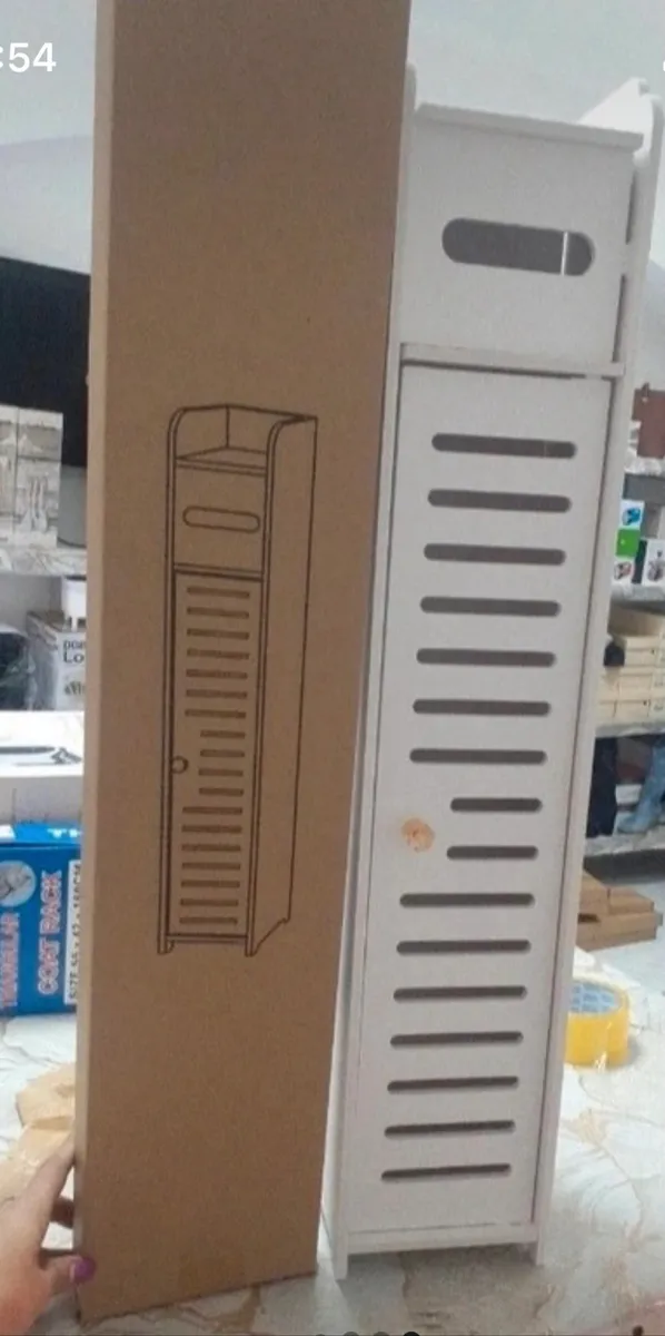 Mobiletto per bagno salva spazio misura nelle foto 4