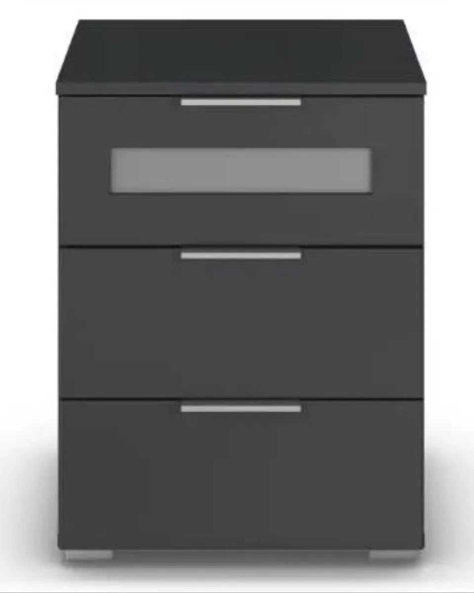 2 tables de nuit gris anthracite 2