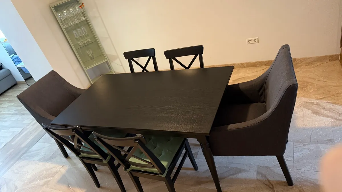 Dining Table with Chairs INGATORP IKEA