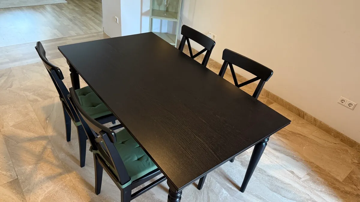 Dining Table with Chairs INGATORP IKEA 2
