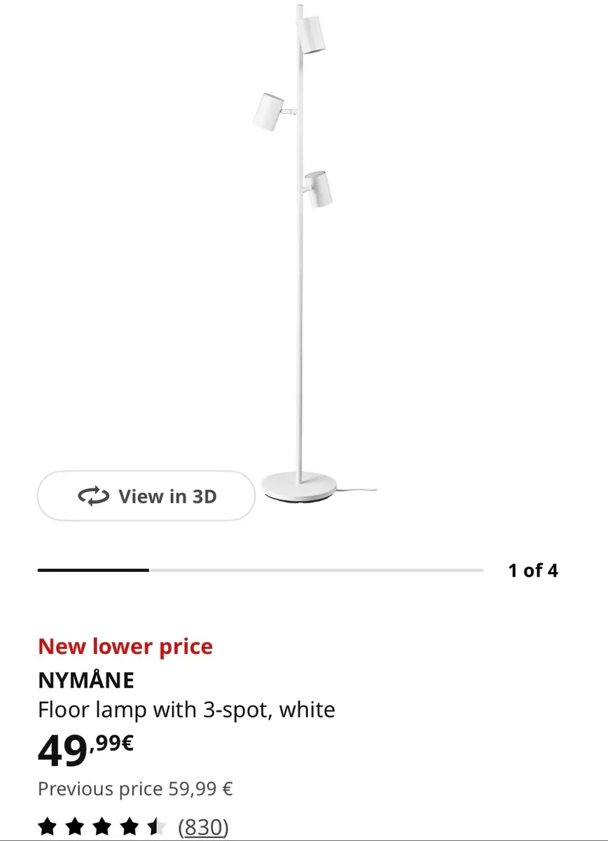 White Floor Lamp 3